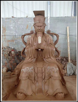 閻羅王泥塑